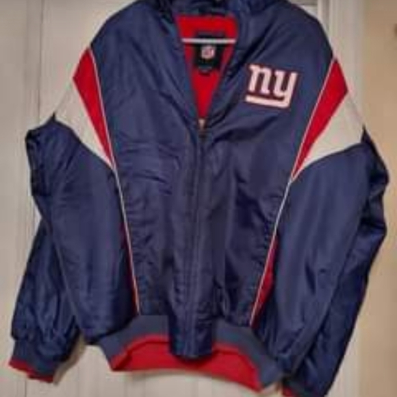 NEW NFL NY GIANTS PUFFER JACKET W/ HOODIE SIZE LARGE - Picture 4 of 5